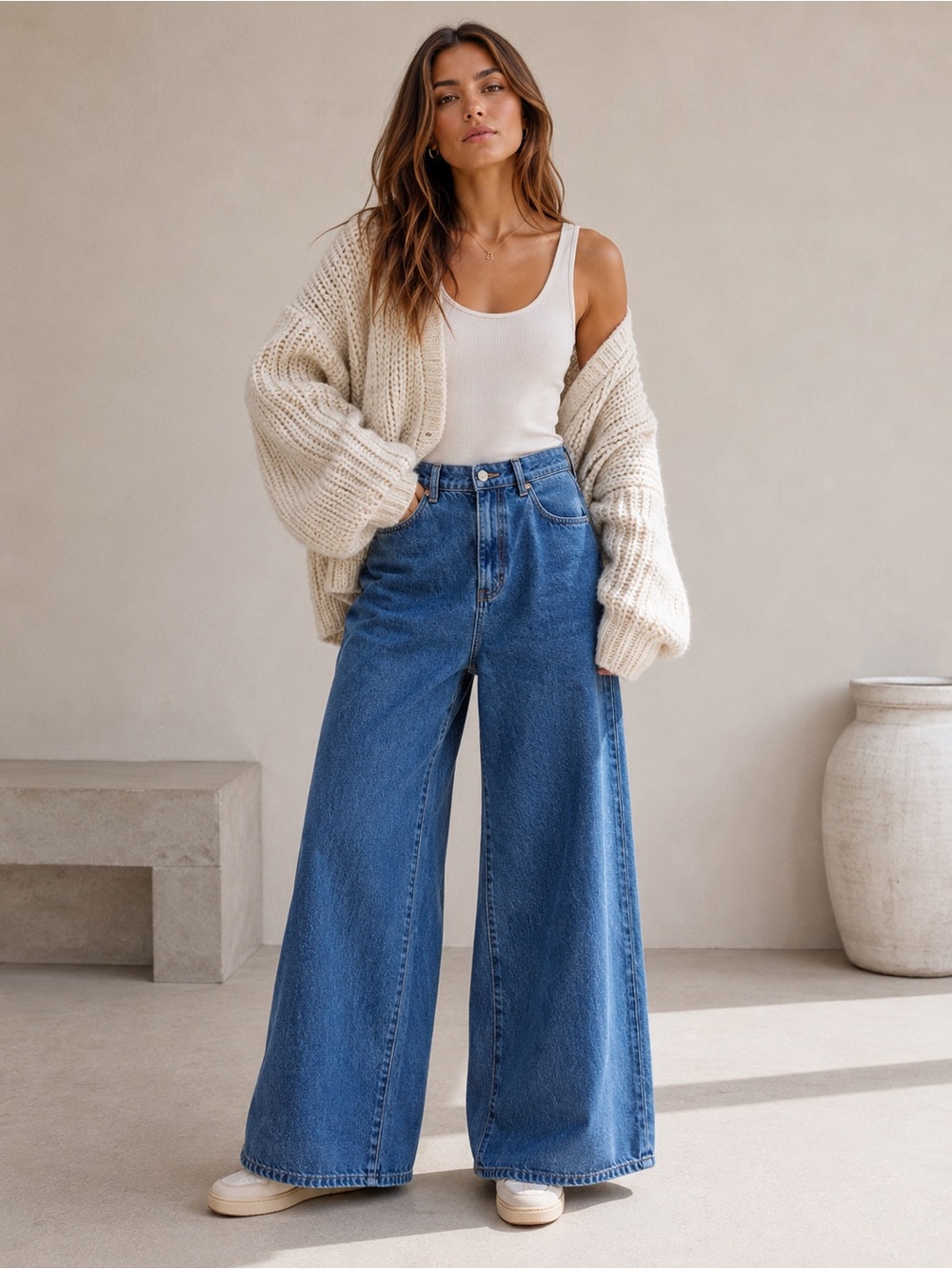 Rolla's Elle Super Flare Jeans 26 Organic Cotton High Rise Wide Leg Jeans‎